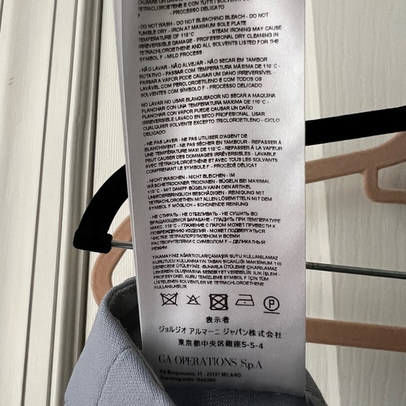 GIORGIO ARMANI SKY BLUE DRESS PANTS - Picture 6 of 6